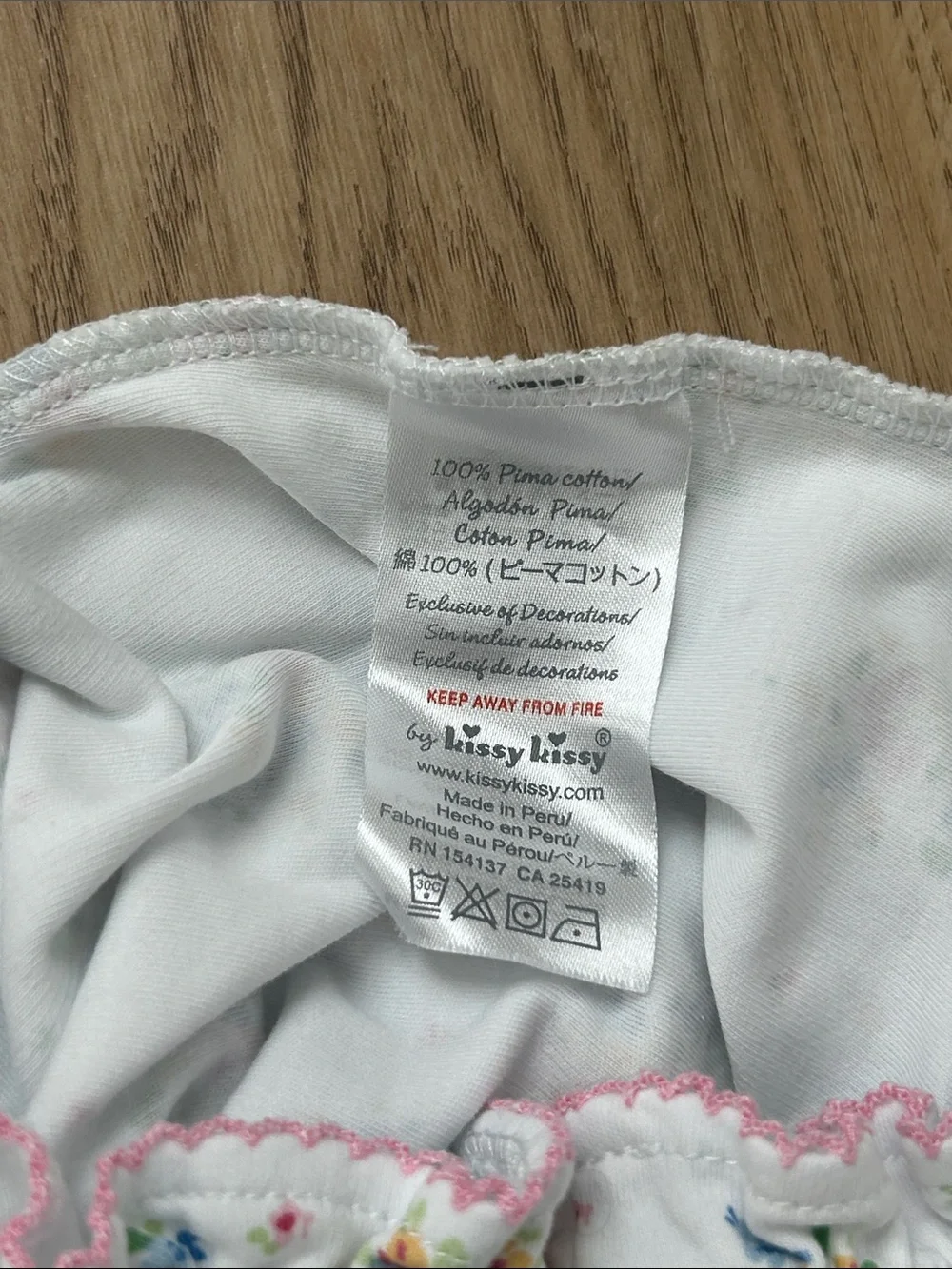 Kissy Kissy White Floral Convertible Gown Romper Size 9 months